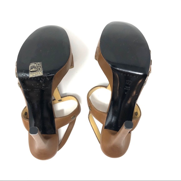 CASADEI, brown heeled sandals, made in Italy, size 9, NWOT - Picture 14 of 16